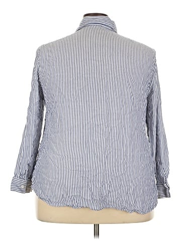 Faded Glory Long Sleeve Button-Down Shirt (view 2)