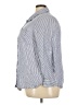 Faded Glory 100% Rayon Stripes Blue Long Sleeve Button-Down Shirt Size 3X - photo 5
