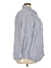 Faded Glory 100% Rayon Stripes Blue Long Sleeve Button-Down Shirt Size 3X - photo 4