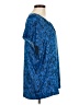 Prive Blue Short Sleeve Blouse Size M - photo 4