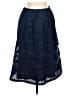Alya 100% Polyester Paisley Blue Casual Skirt Size M - photo 1