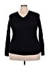 Active Basic Black Long Sleeve T-Shirt Size 2X - photo 1