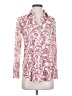 Pilcro 100% Viscose Paisley Pink Long Sleeve Blouse Size XXS - photo 1