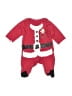 Holiday Time 100% Cotton Red Long Sleeve Onesie Size Newborn - photo 1
