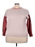 MASON & BELLE Color Block Pink Pullover Sweater Size 2X - photo 1