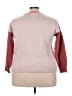 MASON & BELLE Color Block Pink Pullover Sweater Size 2X - photo 2
