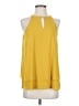 AVA 100% Polyester Yellow Sleeveless Blouse Size S - photo 1
