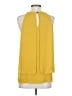 AVA 100% Polyester Yellow Sleeveless Blouse Size S - photo 2