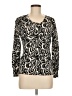 Top Knits Paisley Black Cardigan Size M - photo 1