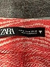 Zara Chevron-herringbone Red Shorts Size M - photo 3