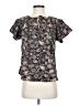 Bishop + Young 100% Polyester Paisley Black Short Sleeve Blouse Size XS - photo 1