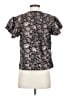 Bishop + Young 100% Polyester Paisley Black Short Sleeve Blouse Size XS - photo 2