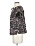 Bishop + Young 100% Polyester Paisley Black Short Sleeve Blouse Size XS - photo 5