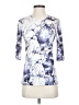 Varley Floral Blue 3/4 Sleeve T-Shirt Size 1 - photo 1