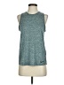 Nike 100% Polyester Teal Active Tank Size S - photo 1