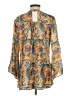 AP.NY Paisley Gold Long Sleeve Blouse Size XS - photo 2