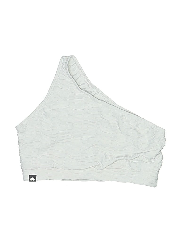 Pre-owned Booty By Brabants Swimsuit Top Gray Swimwear