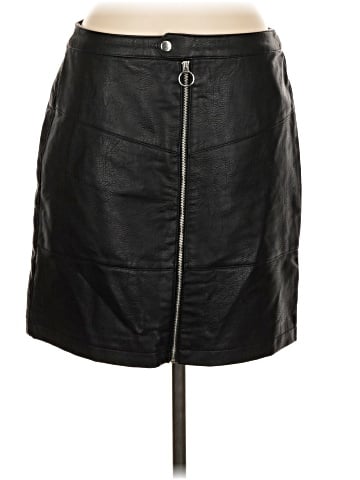 Camaieu Faux Leather Skirt (view 1)