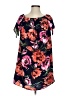 Soprano 100% Polyester Floral Black Casual Dress Size S - photo 1