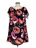 Soprano 100% Polyester Floral Black Casual Dress Size S - photo 2