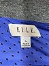 Elle 100% Polyester Polka Dots Blue Long Sleeve Blouse Size L - photo 7