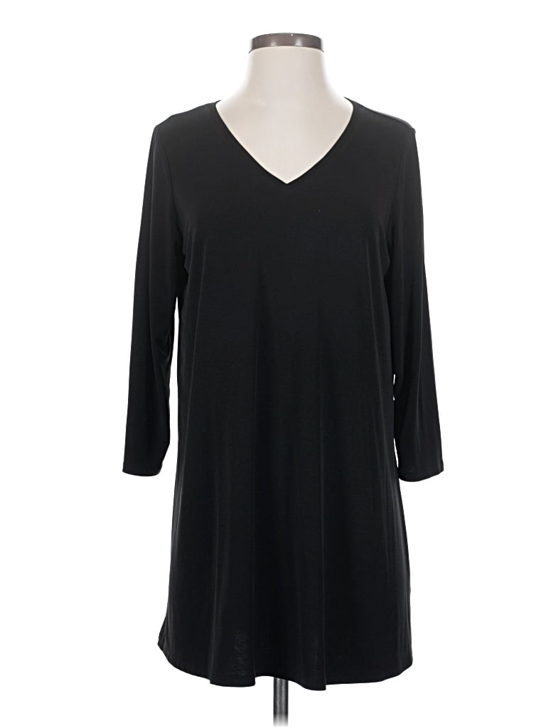 Pre-owned Susan Graver Casual Dress In Black