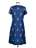 Unbranded 100% Polyester Blue Casual Dress Size S - photo 2