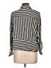 Assorted Brands 100% Rayon Stripes Black 3/4 Sleeve Button-Down Shirt Size L - photo 2