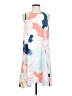 Halogen 100% Polyester Print White Casual Dress Size S - photo 1