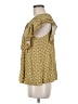Max Studio 100% Rayon Yellow Short Sleeve Blouse Size M - photo 5