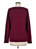 Chico's Solid Burgundy Pullover Sweater Size Med (1) - photo 2
