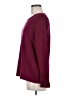 Chico's Solid Burgundy Pullover Sweater Size Med (1) - photo 5