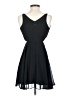 Bebe 100% Polyester Solid Black Cocktail Dress Size 4 - photo 2