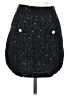 MNG Tweed Black Casual Skirt Size S - photo 1