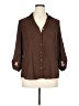 B.wear 100% Polyester Brown 3/4 Sleeve Blouse Size XL - photo 1