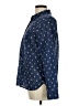 Gap Print Blue Long Sleeve Blouse Size M - photo 5