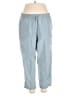 Dolcezza Solid Blue Casual Pants Size XXL - photo 1