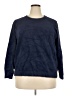 Evolution by Cyrus Solid Blue Pullover Sweater Size 2X - photo 1