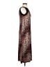Perceptions Animal Print Brown Red Cocktail Dress Size S - photo 4