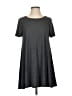 Acemi Solid Gray Casual Dress Size S - photo 1