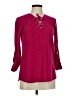 MICHAEL Michael Kors Burgundy 3/4 Sleeve Blouse Size M - photo 1
