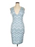 Auditions Chevron-herringbone Blue Cocktail Dress Size 1X - photo 1