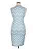 Auditions Chevron-herringbone Blue Cocktail Dress Size 1X - photo 2
