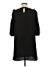 Zara 100% Polyester Solid Black Casual Dress Size M - photo 2