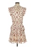 Assorted Brands 100% Polyester Floral Ivory Cocktail Dress Size S - photo 1