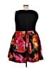 Taylor Floral Black Pink Cocktail Dress Size 18w - photo 2