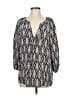 Joie 100% Silk Gray 3/4 Sleeve Silk Top Size M - photo 1