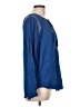 Joseph A. 100% Viscose Blue Long Sleeve Blouse Size L - photo 4