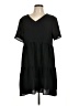 Unbranded Solid Black Casual Dress Size L - photo 1