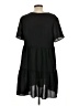 Unbranded Solid Black Casual Dress Size L - photo 2